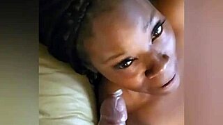 Coco's ghetto seduction ends in massive ebony ass cumshot