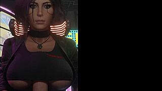 lara croft's massive tits crush cock in epic titty fuck