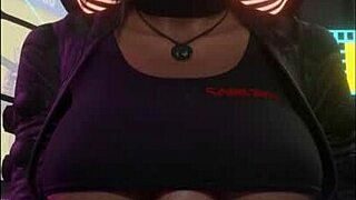 lara croft's massive tits crush cock in epic titty fuck