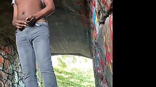 hidden tunnel milf big tits fucked by bbc outdoors