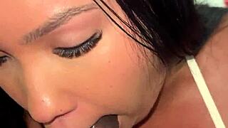 my hot jap wife suckd bbc sloppy n wet damn