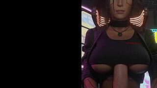 lara croft's massive tits crush cock in epic titty fuck