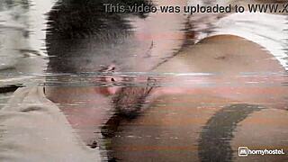 Squirting Brunette Fucks Wild Nearly Caught by Janitor Part 4!