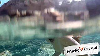 emelie crystal unleashes golden shower fetish deep in wild nature