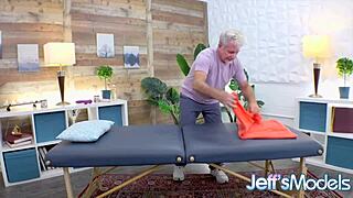 Bulky BBW Lacie Smith massages her throbbing lustful pussy deeply
