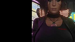 lara croft's massive tits crush cock in epic titty fuck