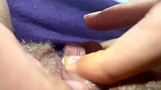 check out this huge clit jerking to extreme orgasm closeup