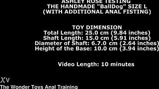 Huge Handmade Balldog Dildo Stretches Ashley Rose's Ass