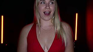 Husband watches as BBC stripper Maisey Monroe strips and pounds housewife in hot cuckold scene