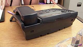 i lured petite blonde secretary to office group anal pounding