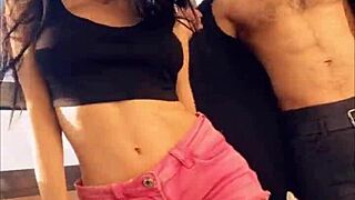 Hot Pornstar Sasha Rose Dances Striptease