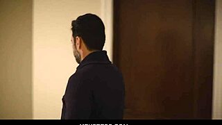 blonde ashley lane teases tommy in bedroom with deep kisses and pussy play