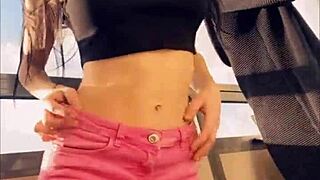 Hot Pornstar Sasha Rose Dances Striptease