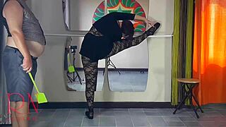 spank ballerinas ass punish a bad dancer
