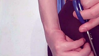 short leggings anal machine pounding with massive cumshot