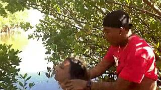 wet milf deepthroats huge cock beach quickie tease