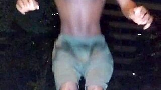 pick me up for a steamy dorm workout with sexy roommate