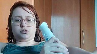curvy tattooed girl plays solo with toys on cam
