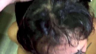 Gothic Chick Gives Sloppy Blowjob Pov