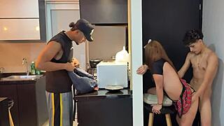 Neighbor's Hot Latina Milf Gets Pounded Hard While Hubby Distracted