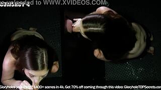 Alexis Takes Gloryhole Cumshot Like A Pro