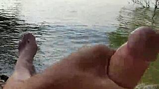 being naughty at the lake