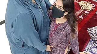 Arab beauty takes deep pounding from older lover