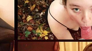 British Teen Girlfriend Cuckolds Friend With Cumshot Blowbang