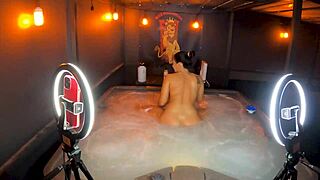 Sheena Ryder's Curvy Milf Body Teases in Hot Tub Cowgirl Ride