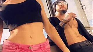 Hot Pornstar Sasha Rose Dances Striptease