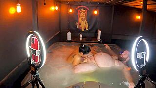 Sheena Ryder's Curvy Milf Body Teases in Hot Tub Cowgirl Ride