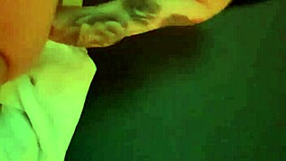 small whore shows off big tits