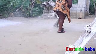 African bbw eastsidebabe wants hard doggystyle fuck while sweeping