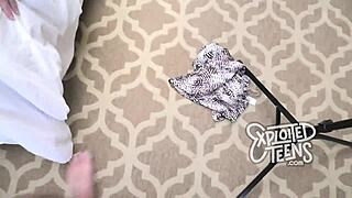 Blonde Teen Gets Filled And Swallows It All