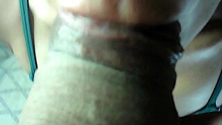 Brunette sucks friends cock hard