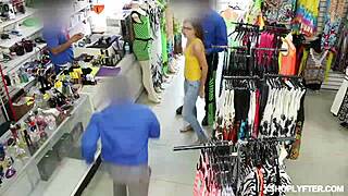 blonde shoplifter gets a dick down into her tight pussy