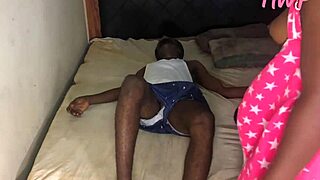 beautiful african friend gives her a big creampie after breakup