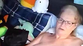 Mature beauty enjoys naked yoga and solo play