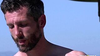 topless sunbathers start sucking cock by the pool