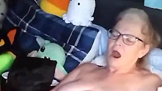 Mature beauty enjoys naked yoga and solo play