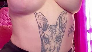 Stretch my pussy with fantasy 11 inch dildo