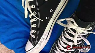 Cassandra cain demands sneaker worship