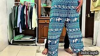 Muslim hijab girl caught using dildo