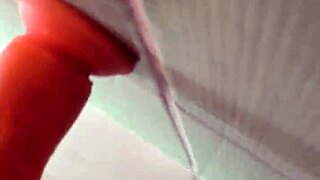 Rubbing huge cock against yours closely