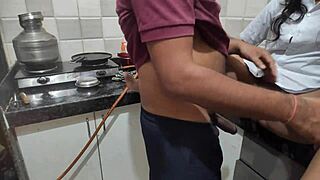 college girl gets pounded hard in kitchen