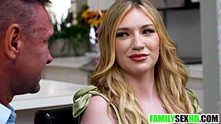 Blonde teen fulfills passionate tradition with lover