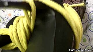 Bdsm submissive punished with gagging