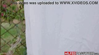 Ebony milf teases neighbor after workout