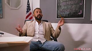 Teacher fucking his lesbian teen 18+ student