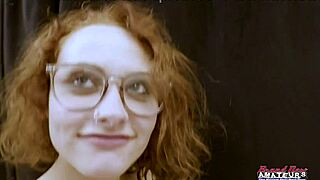 Luna parish petite redhead gives intense rimjob